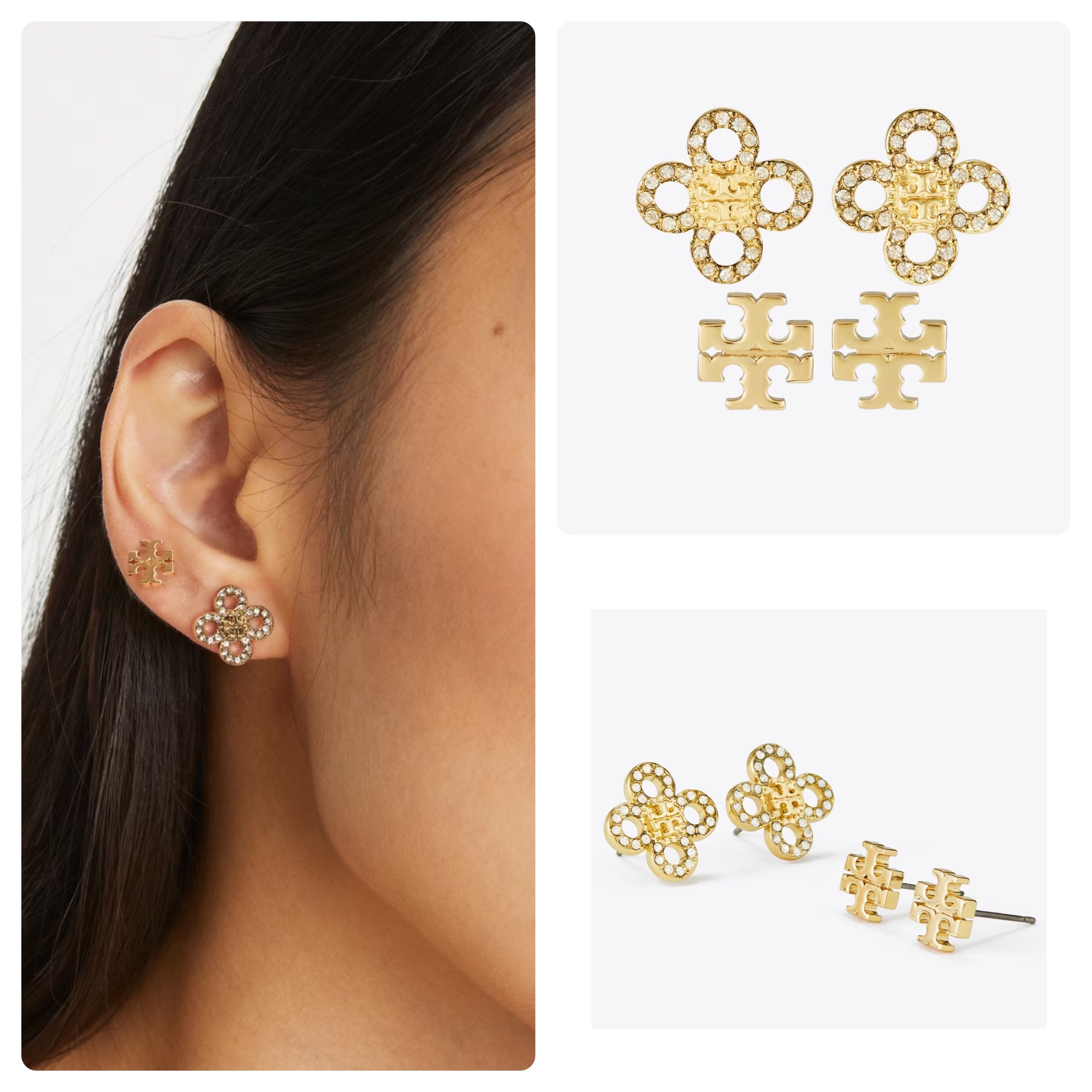 TORY BURCH(トリーバーチ)KIRA クローバースタッズセット