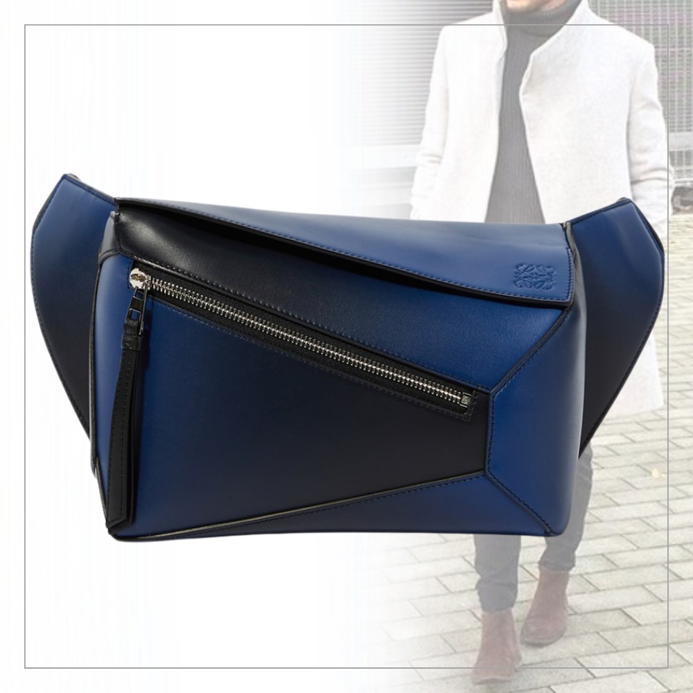 《高級感抜群》【LOEWE】パズルスモールレザーベルトバッグ