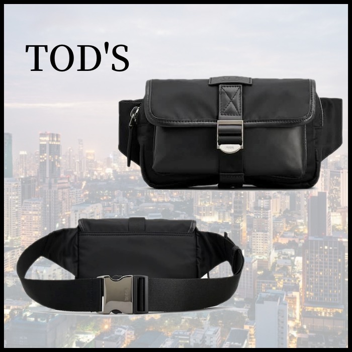 ◆TOD´S◆トッズ ファブリック＆レザー ベルトバッグ マイクロ