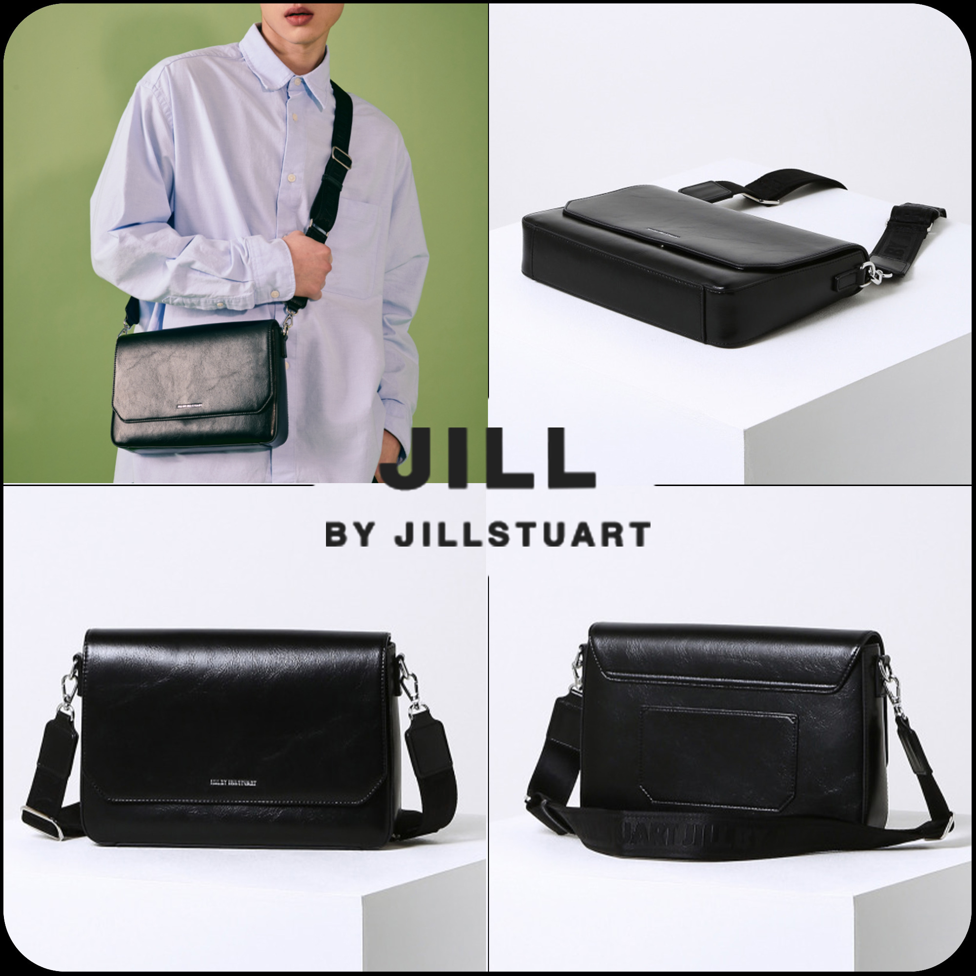 [JILLSTUART]★YOUTH★LOGO WEBBING MEDIUM CROSS BAG