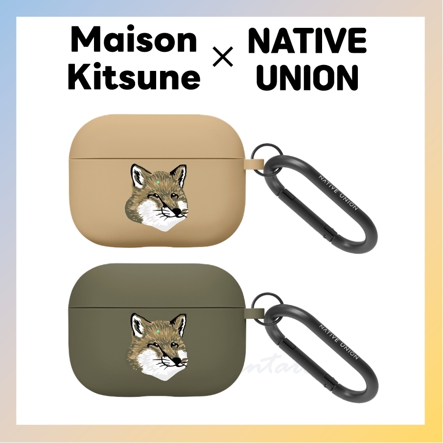 MAISON KITSUNE] FOX Head Case for AirPods ☆すぐ品切れ☆