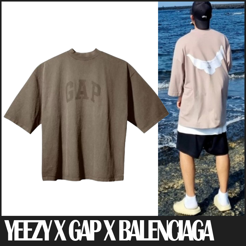 送料関税込☆Yeezy Gap By Balenciaga Dove 3/4 Sleeve T-Shirt