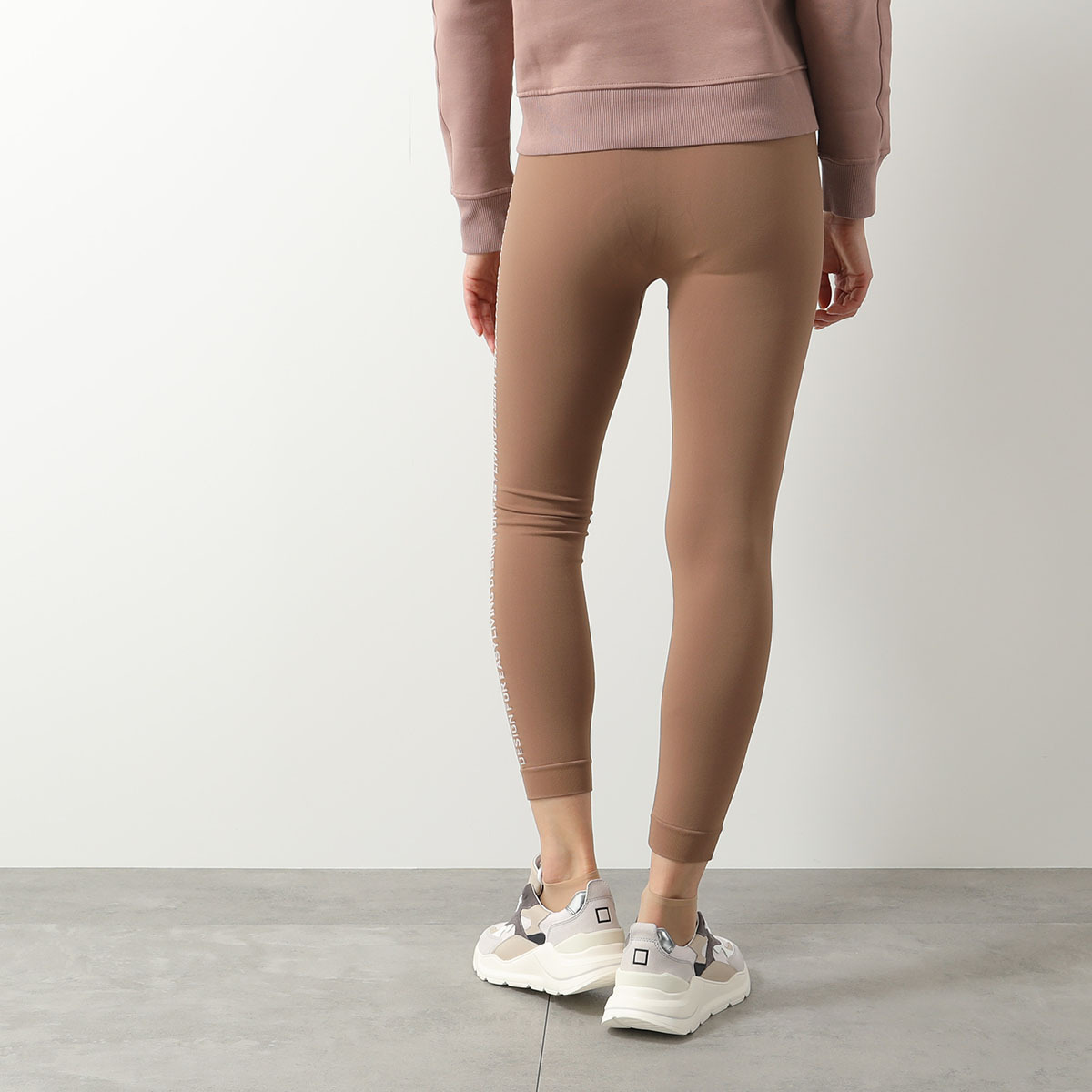 S MAX MARA レギンス LAMA テクニカル ストレッチ ロゴ (S Max