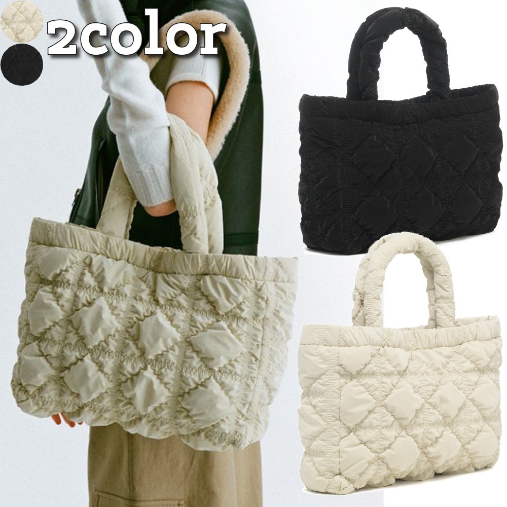CARLYN★韓国★人気★ブロー トートバック ハンドバッグ 2colors