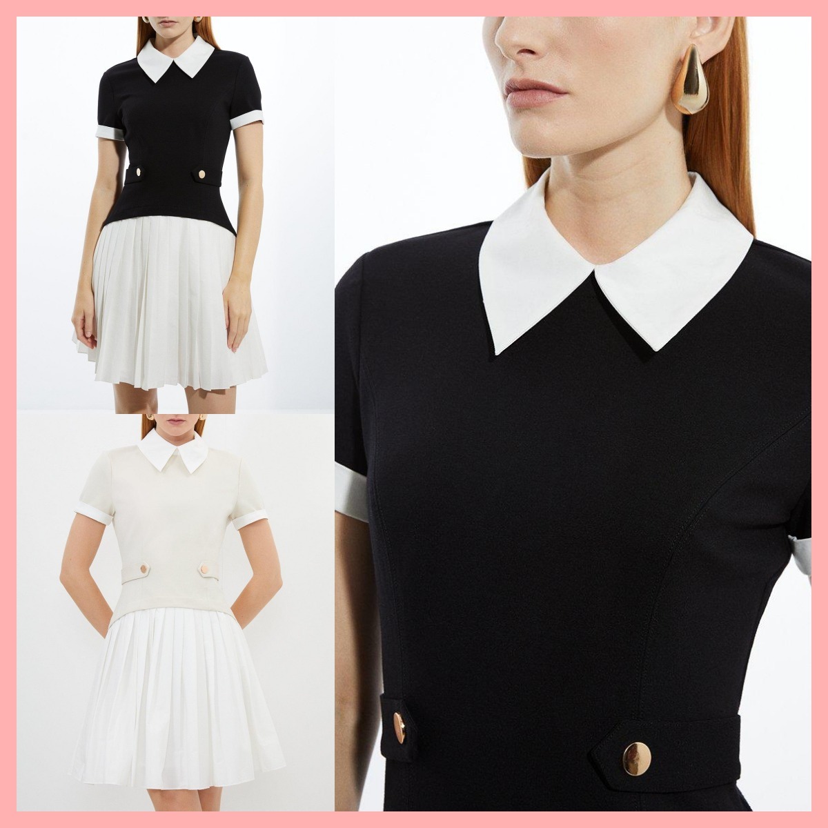 日本未入荷★Karen Millen レイヤードフレアワンピース