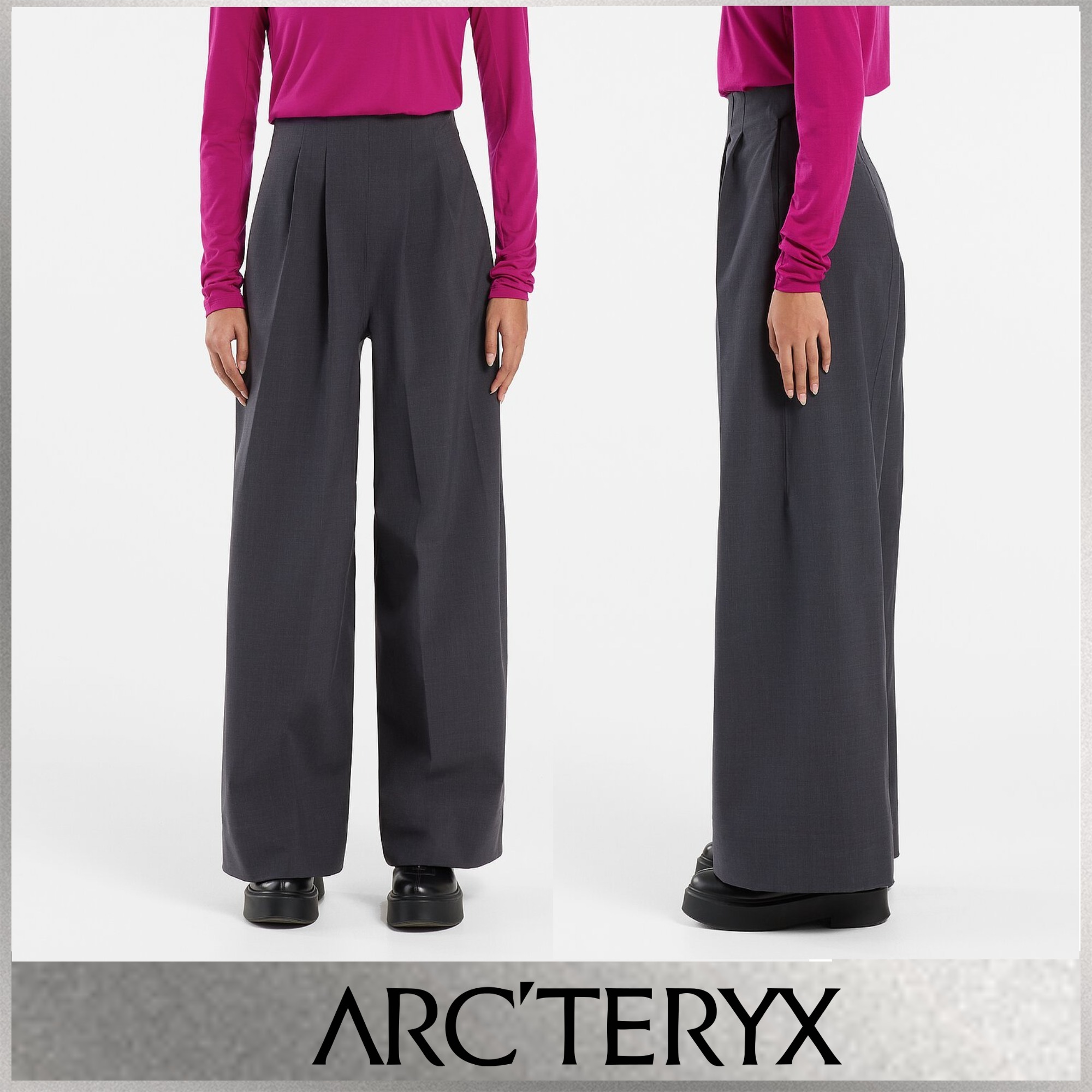 【23AW NEW】Victoria Beckham_woman / グリッドプリント パンツ 23AW NEW】Victoria Beckham_woman / グリッドプリント パンツ