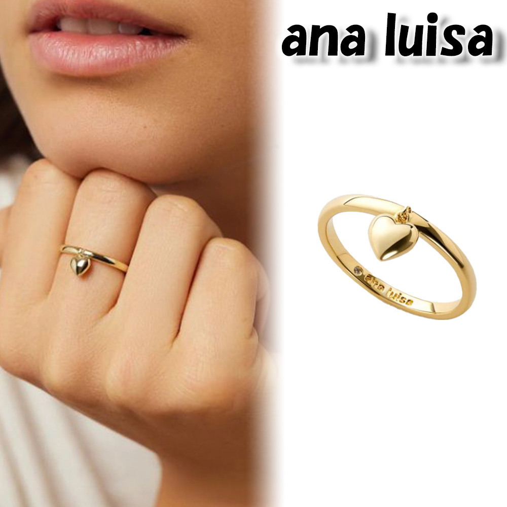 ana luisa リング 指輪 14K ゴールド LEIA ハート ギフト 贈り物
