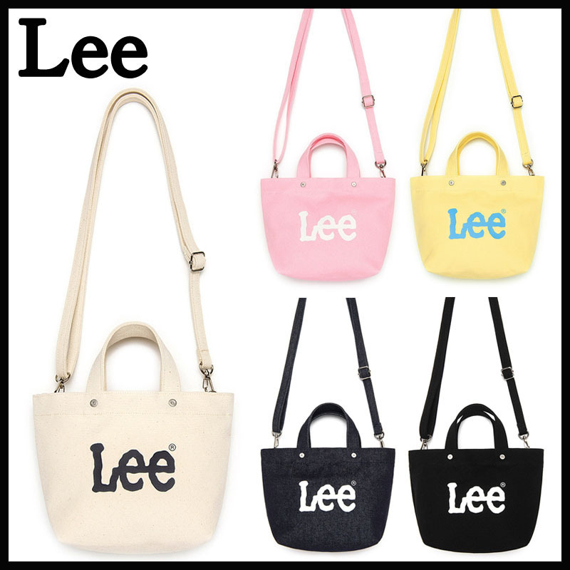 【LEE】TWITCH LOGO COTTON MINI CROSS BAG