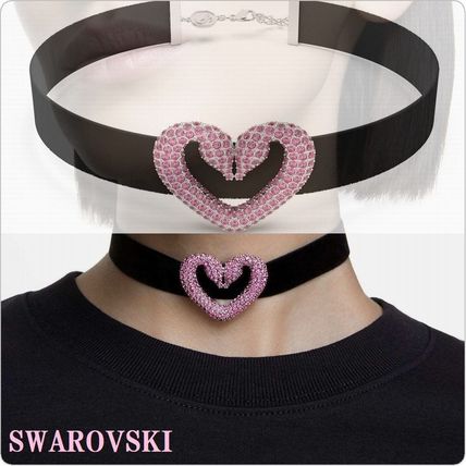 SWAROVSKI Necklaces & Pendants Costume Jewelry Heart Unisex Party Style With Jewels