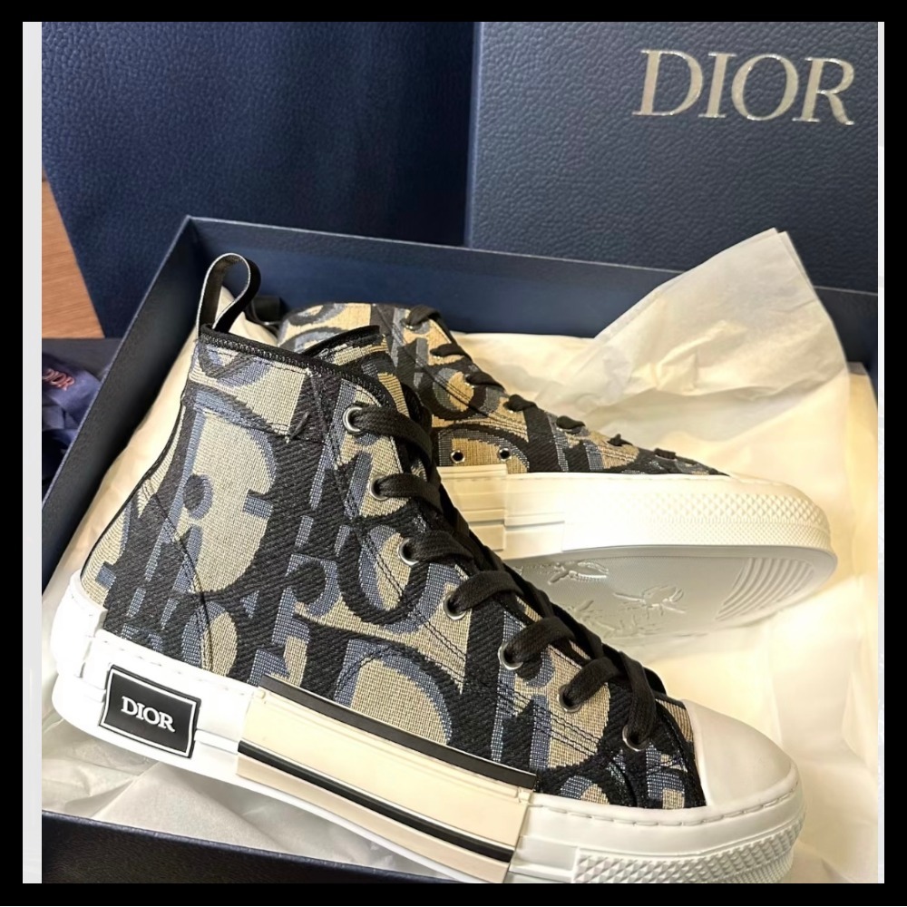 大人気♪オブリーク柄】 Dior☆B23 ハイトップスニーカー