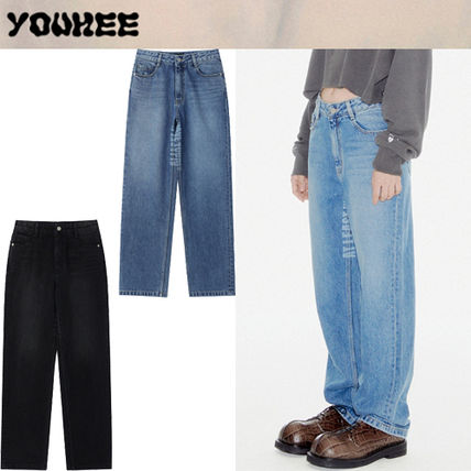 パンツ YOUHEE LAYERED DENIM PANTS BLUE YOUHEE】24SS LAYERED DENIM PANTS BLUE (YOUHEE/デニム
