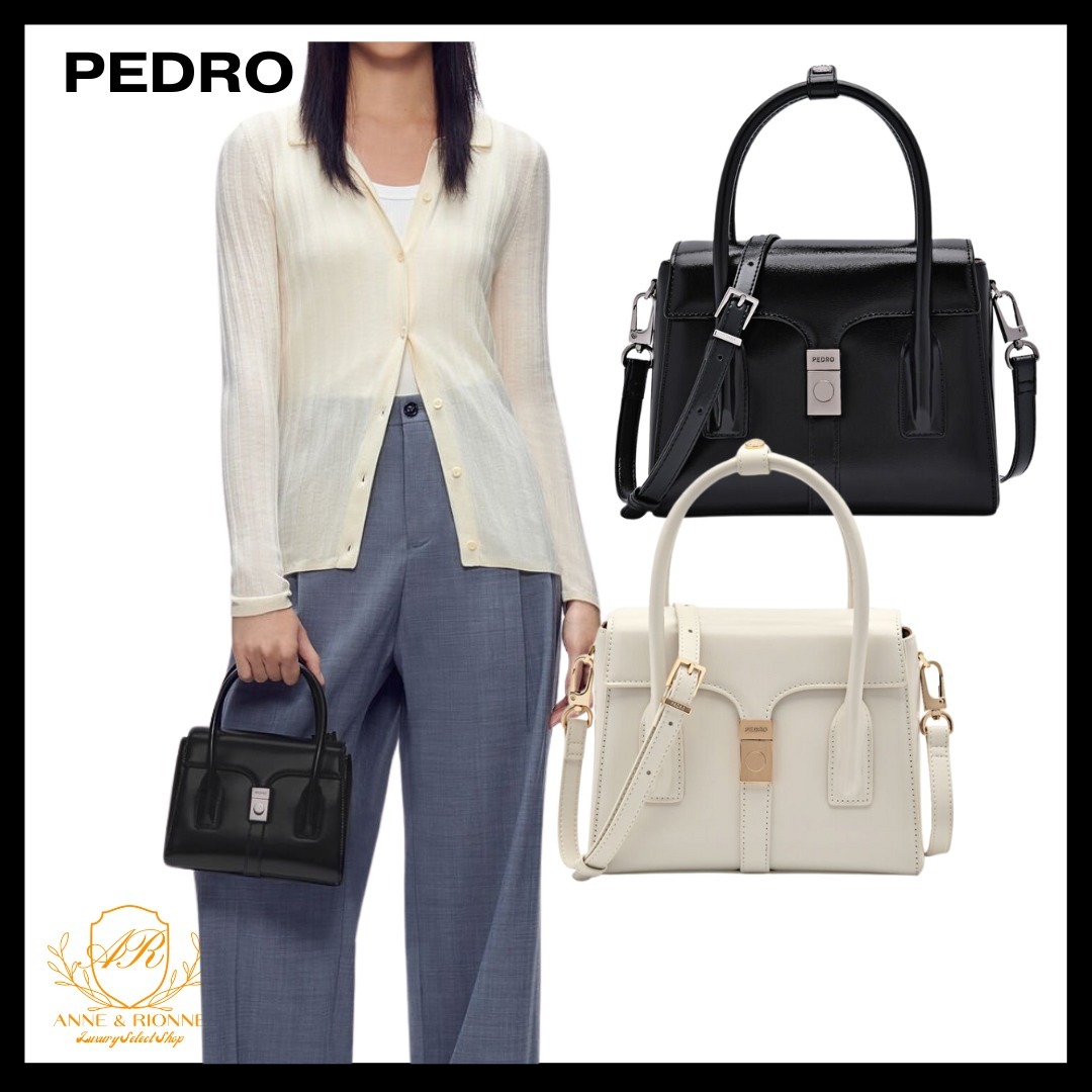 PEDRO コンパクト ハンドバッグ 2WAY フォーマル ビジネス