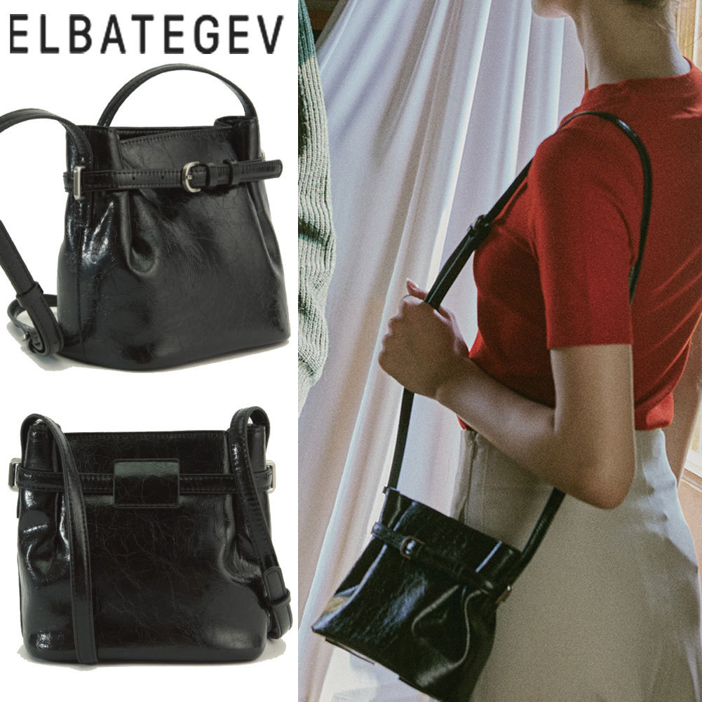◆ELBATEGEV◆Mallory Mini Bucket Bag Black currant 韓国発