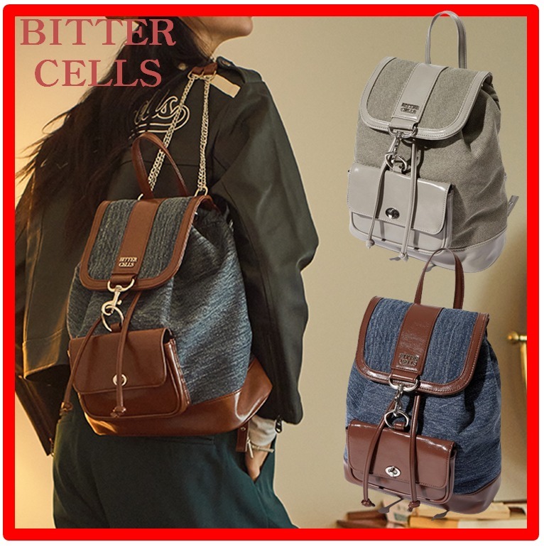 ☆韓国の人気☆【BITTER CELLS】☆Chain Mini Back Pac.k☆