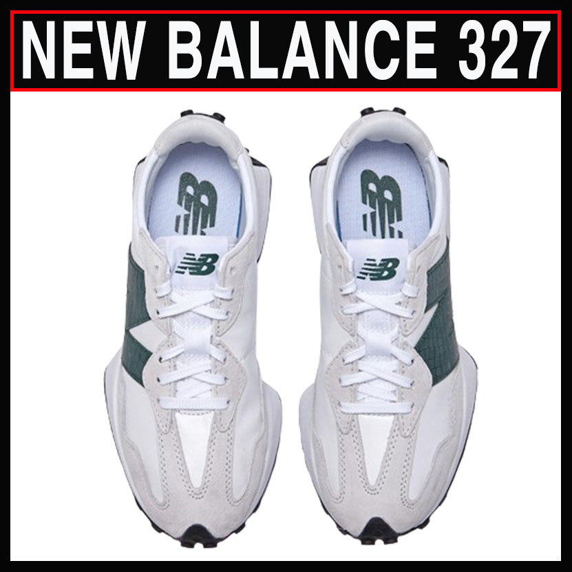 人気 ☆ NEW BALANCE☆ 327 WHITE OLIVE GREEN