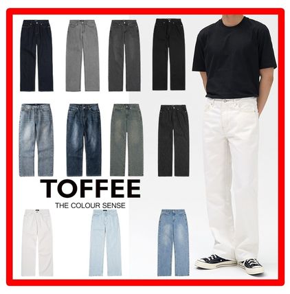 ★韓国の人気★【TOFFEE】★WIDE DENIM PANT.S★デニム★ MUSINSA公式 | TOFFEE More Wide Denim Pants (WASHED GREISH BLUE)