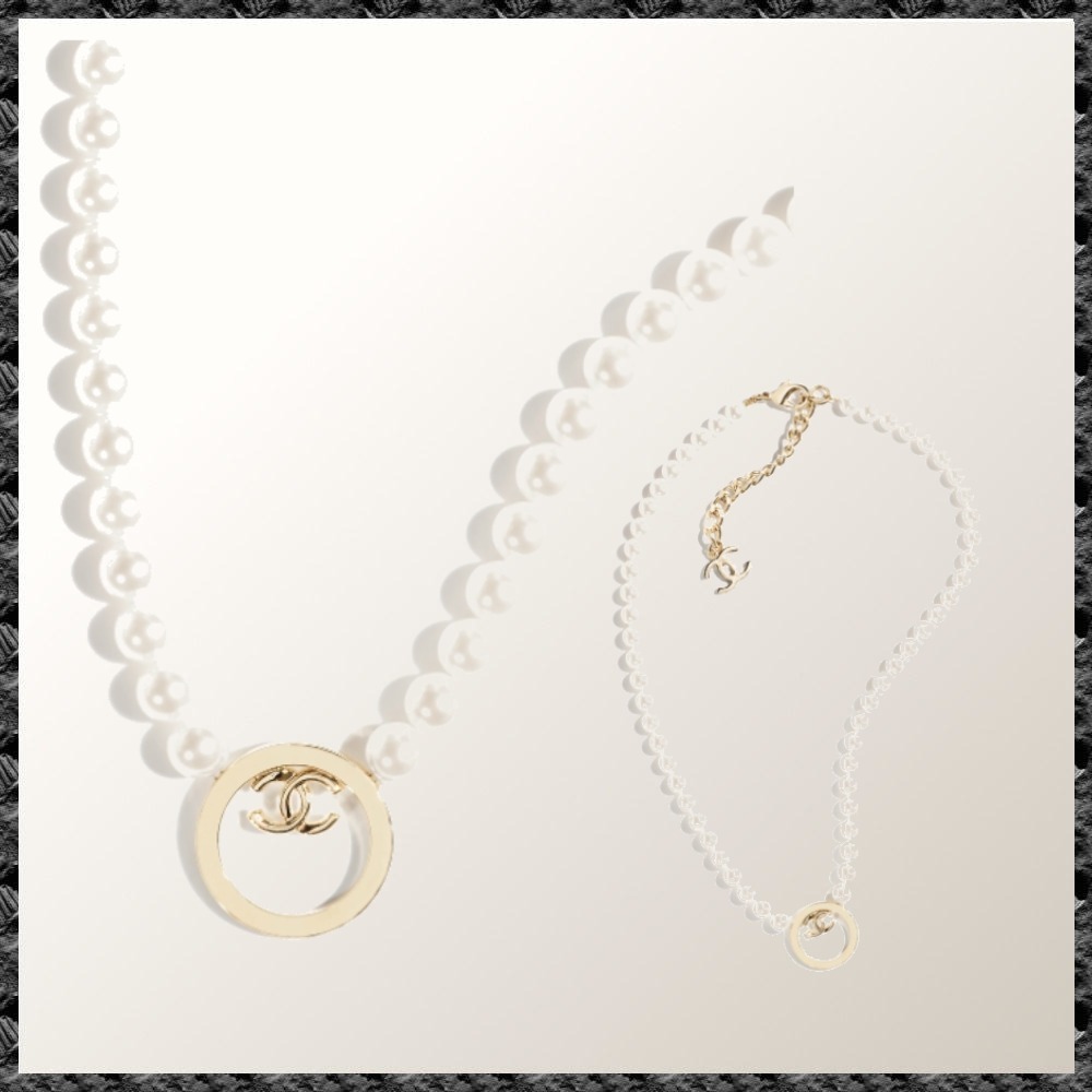 ◆上品なパールとリング♪【CHANEL】24C クルーズ ネックレス
