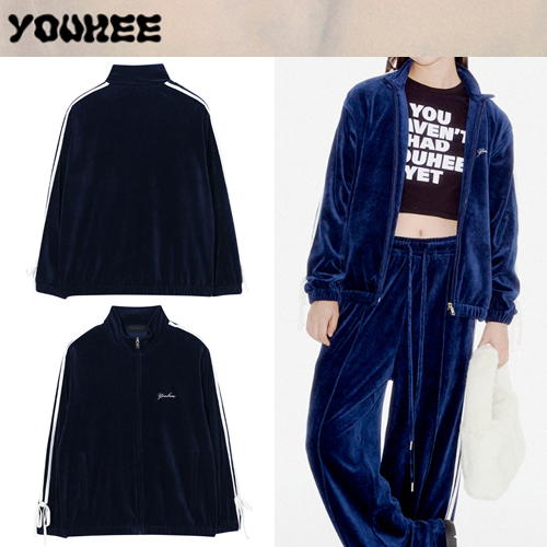 ★23-24FW新作★YOUHEE★VELOUR TRACK TOP