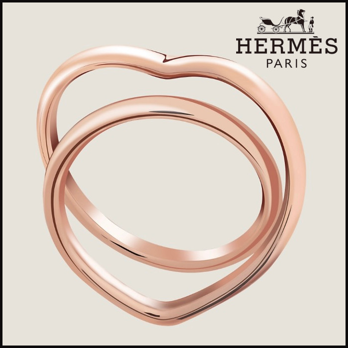 ■とっても可愛い【 HERMES 】リング Vertige Coeur MM