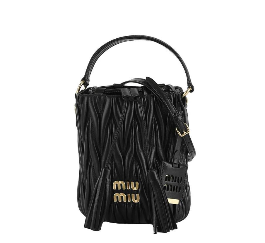 【MIU MIU】マテラッセレザー バケットバッグ