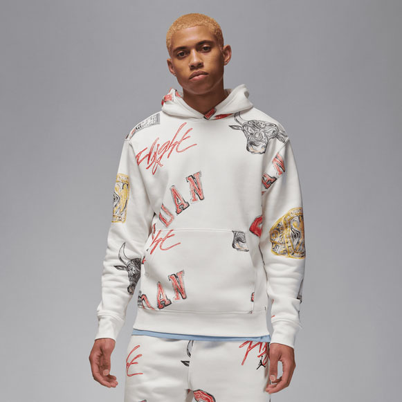 NIKE ジョーダン オールオーバープリント フリースフーディ Nike Jordan オールオーバープリント フリースフーディ 海外限定