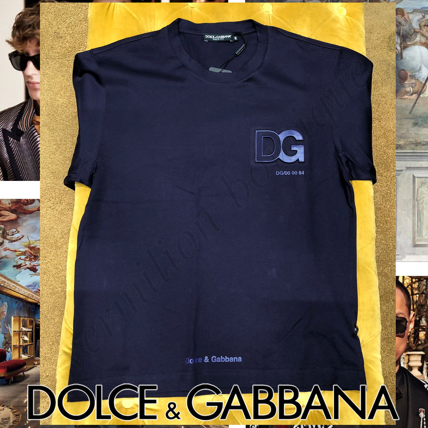 Dolce & Gabbana DGロゴ Tシャツ ネイビー