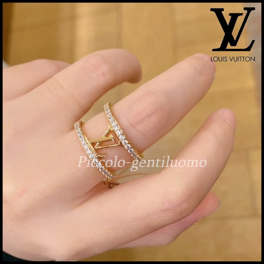 【すぐ届く☆】ルイヴィトン LV アイコニック ストラス リング