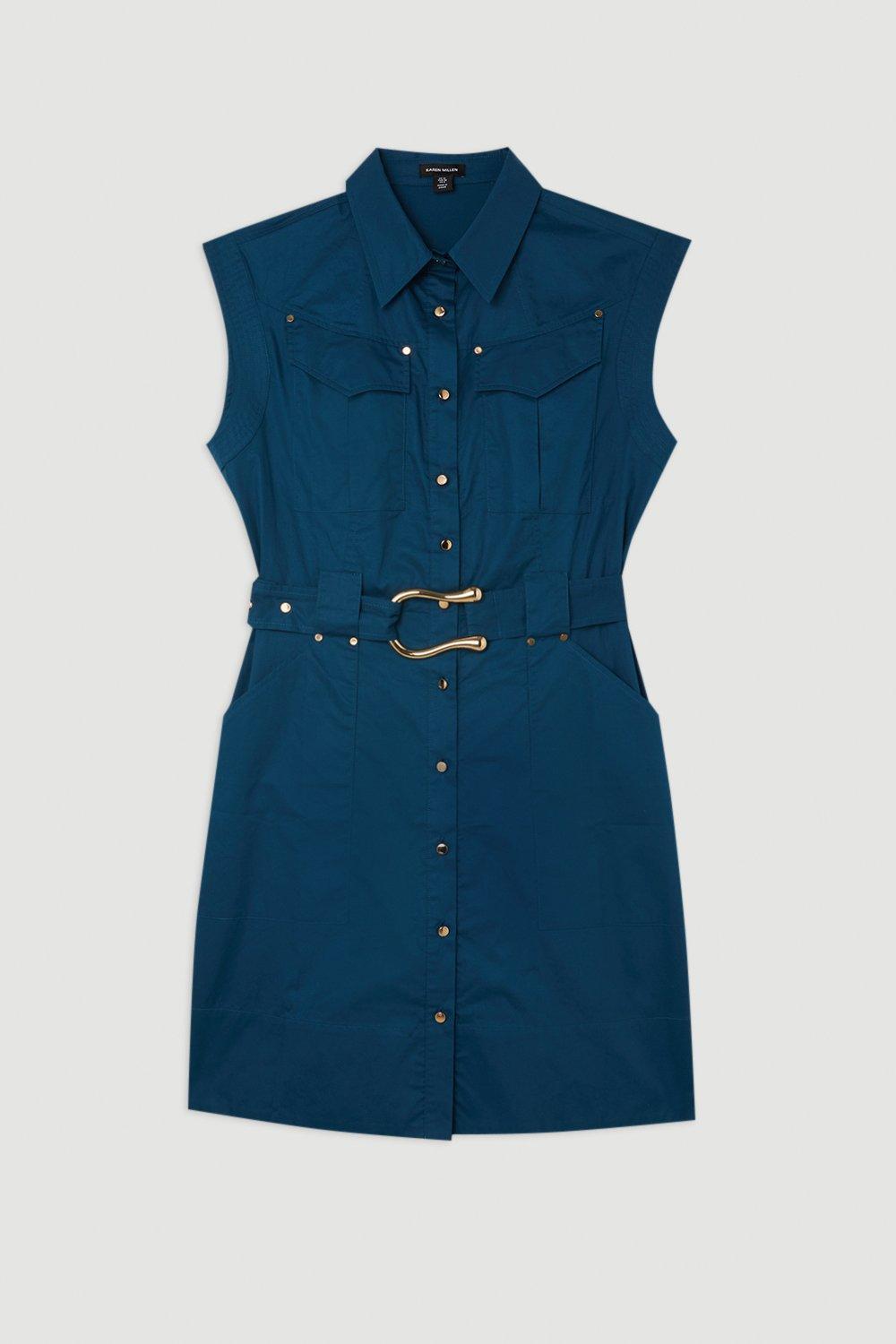 日本未入荷★Karen Millen プリーツシャツワンピース 日本未入荷☆Karen Millen プリーツシャツワンピース