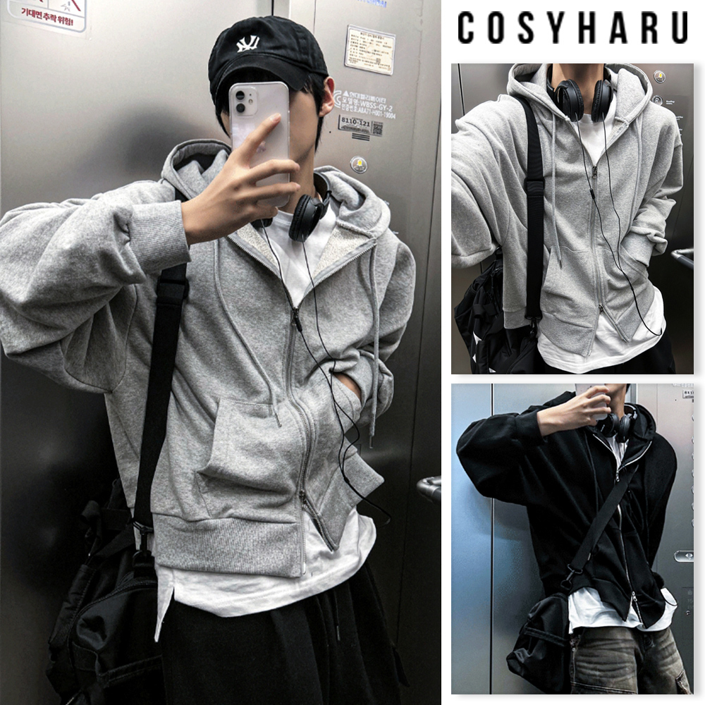 【COSYHARU】Hugo Two Way Hood Zip Up