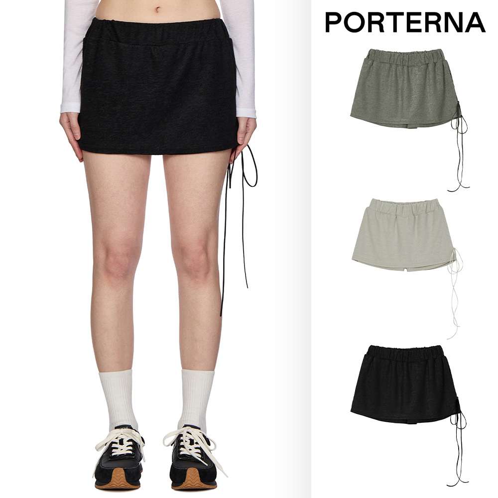 【PORTERNA】Er eyelet short skirt