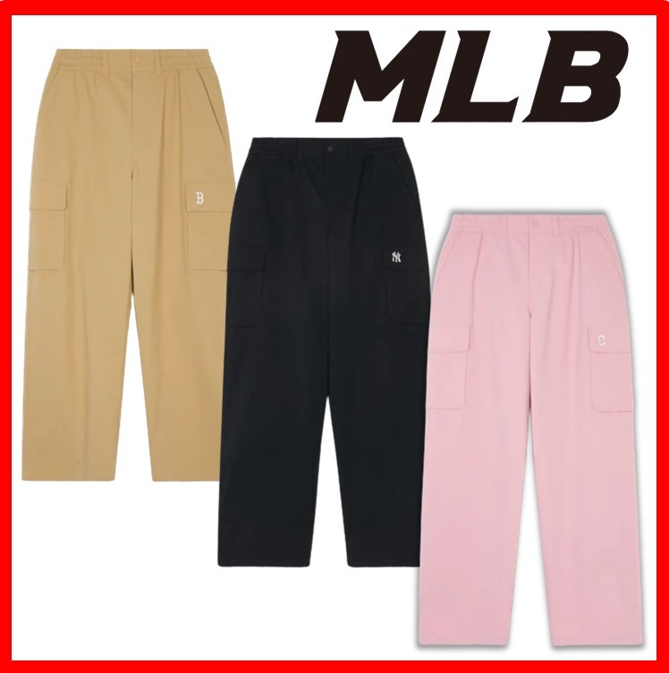 ☆人気☆【MLB】☆Women's Basic Varsity Cargo Wide Pant.s☆