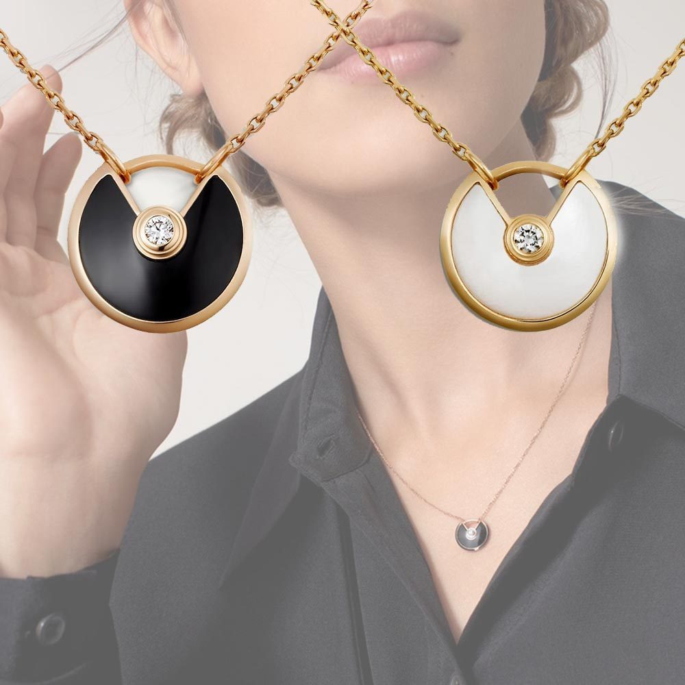 【Cartier】Amulette de ネックレス 18K gold ダイヤ 送料込み