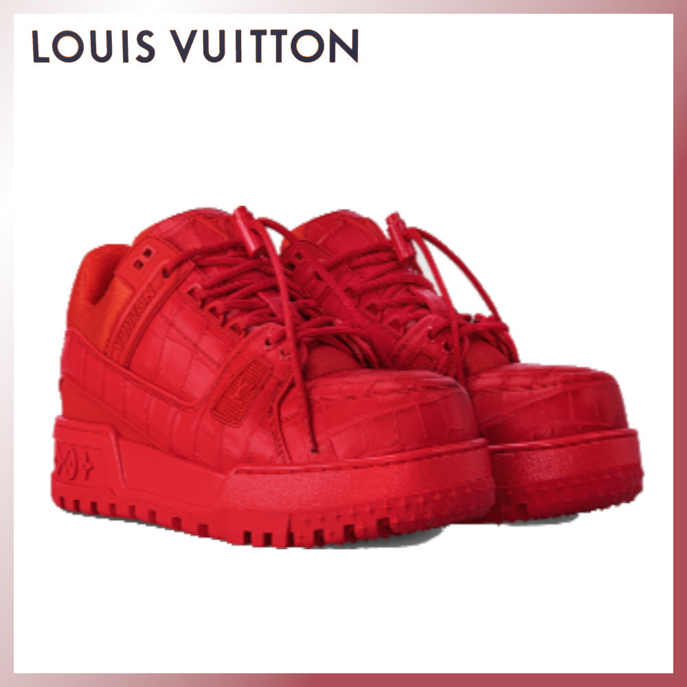 Louis Vuitton 個性的な【トレイナーマキシ・ラインスニーカー】