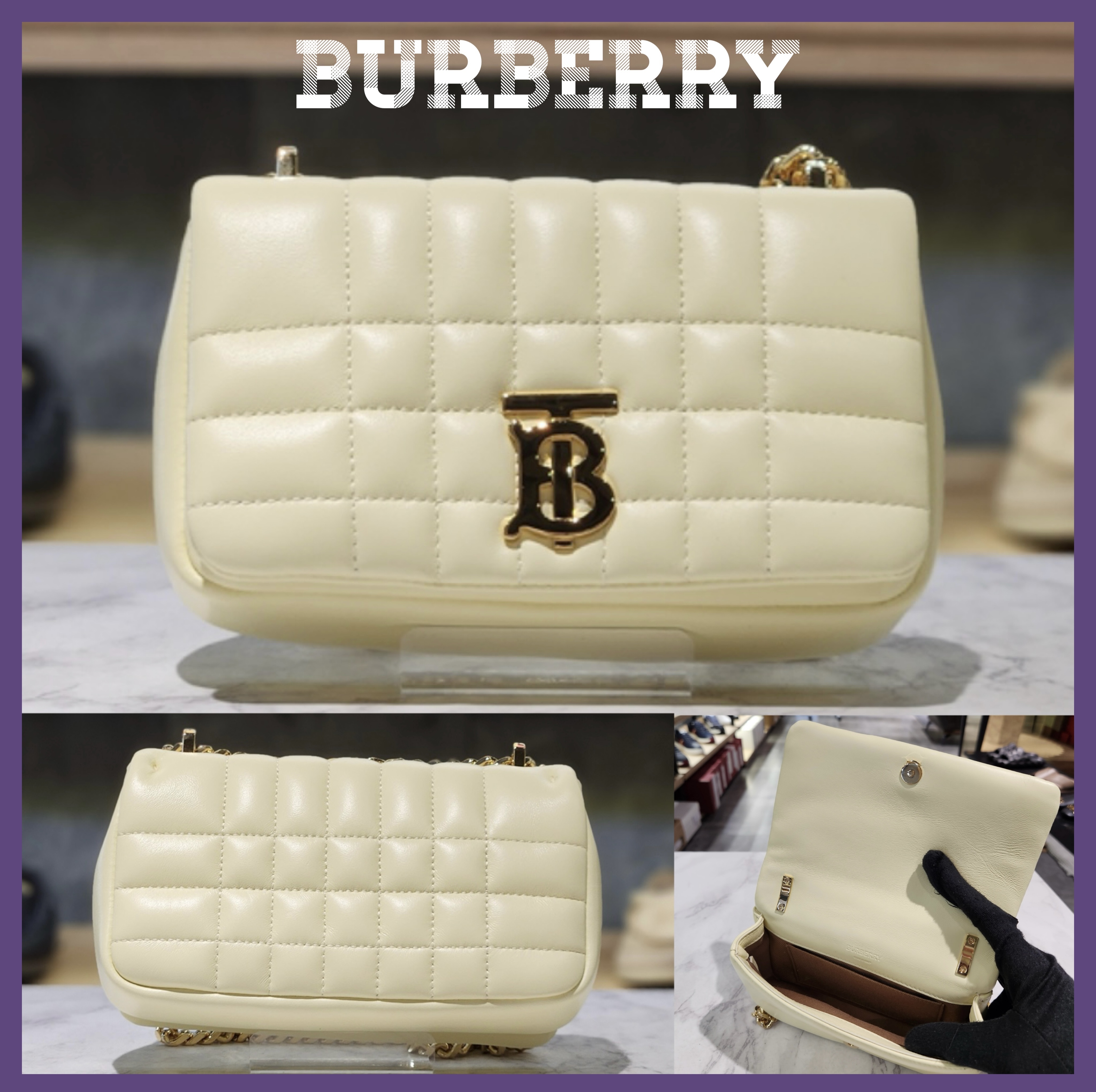 【関税込み】 ☆Burberry☆ ミニ ローラバッグ ショルダーバッグ
