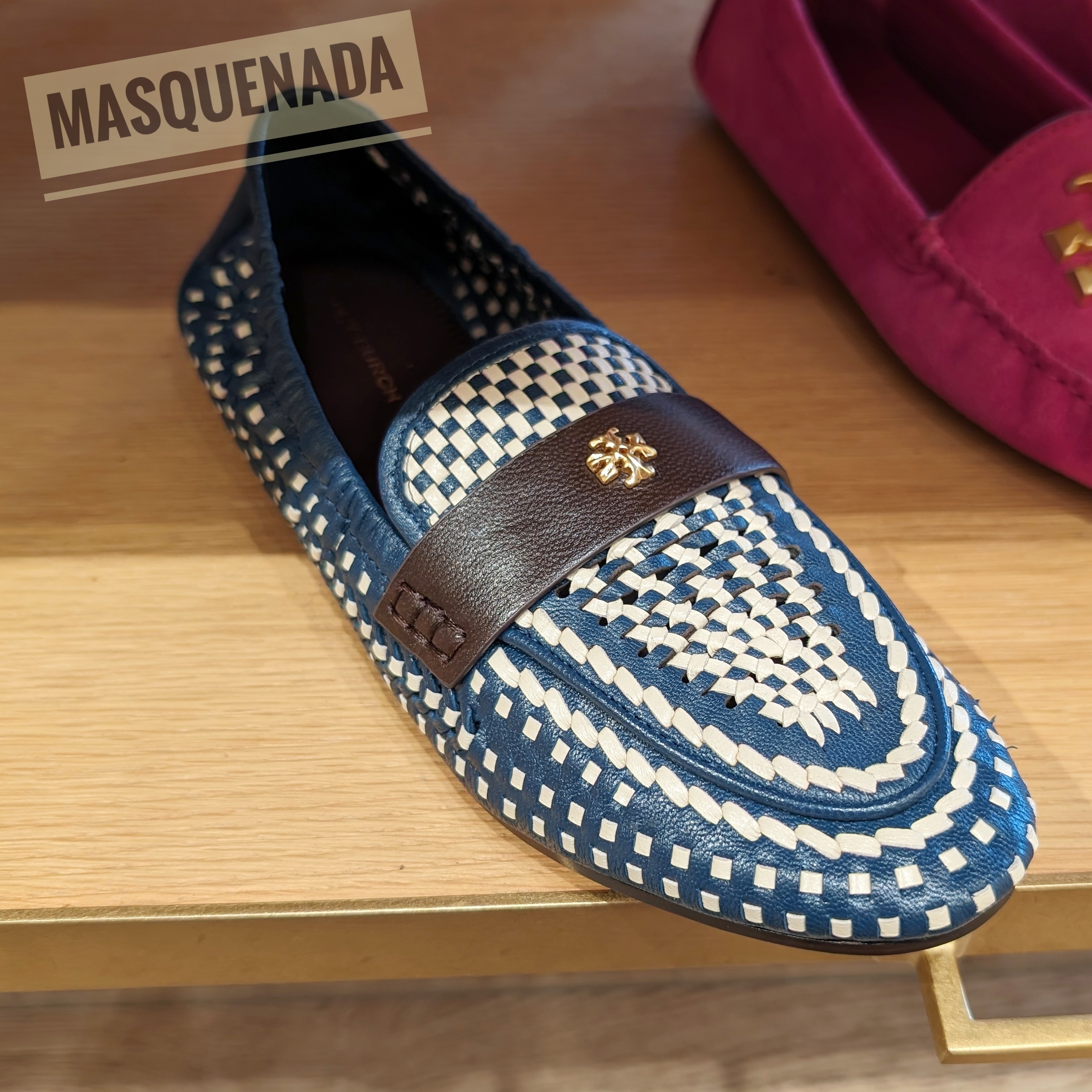 Sale!!国内発送☆Tory Burch WOVEN BALLET LOAFER