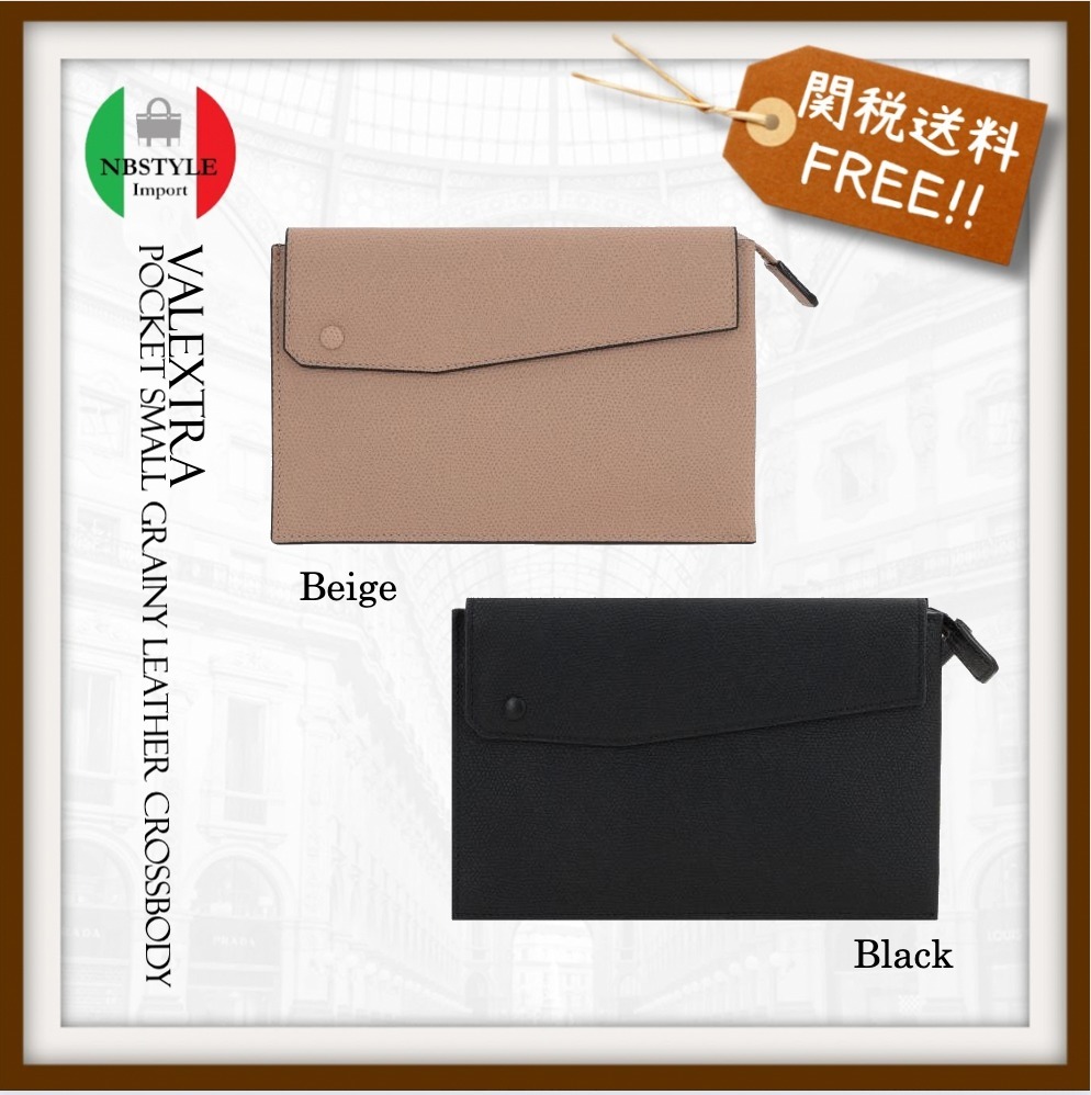 国内発 valextra POCKET BAG ショルダーバッグ スモール 人気