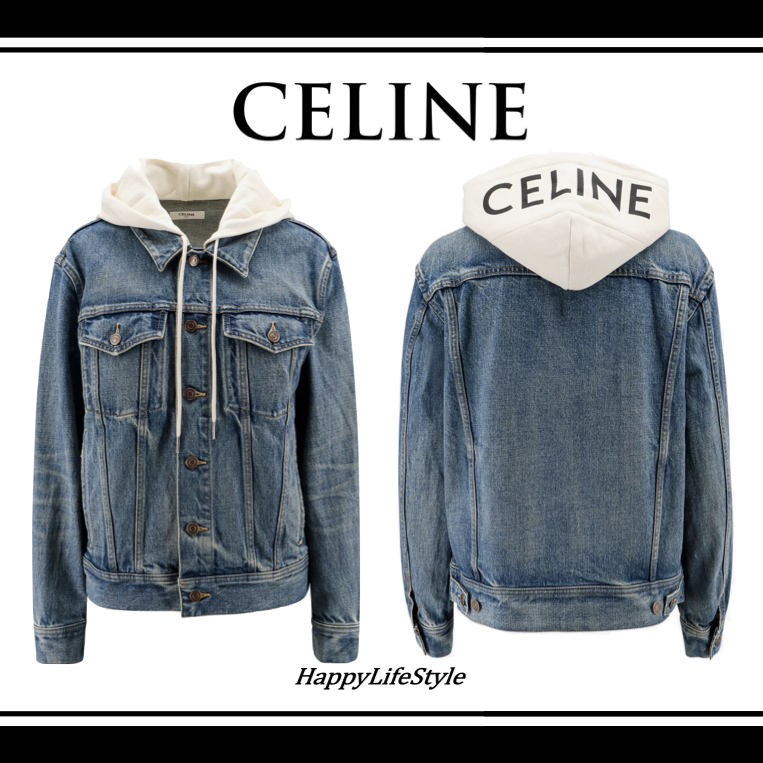 お気に入り◇フード付き Denim Jacket◇CELINE