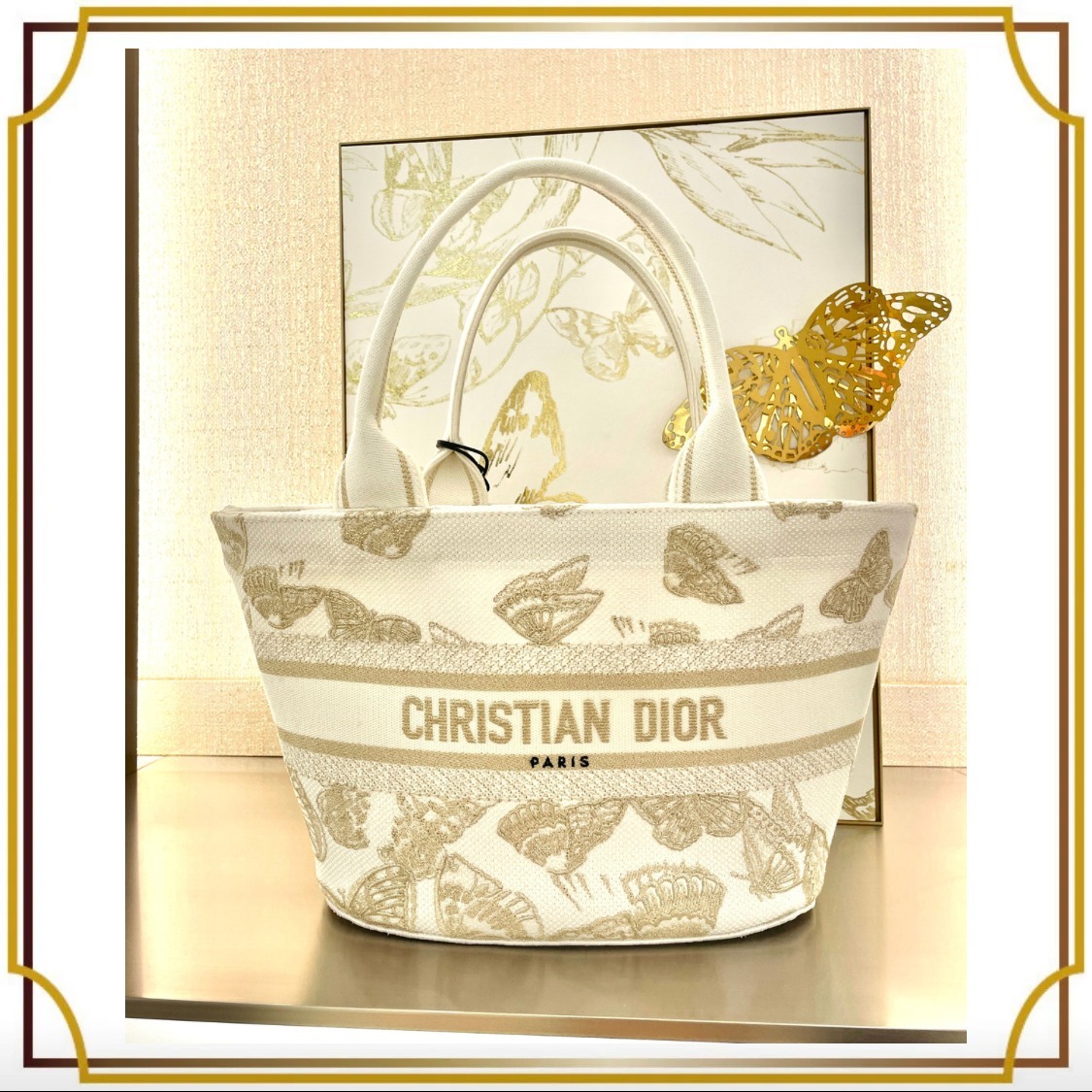 Dior 新作 パニエ シャポーバッグ バスケットトート Hat Basket
