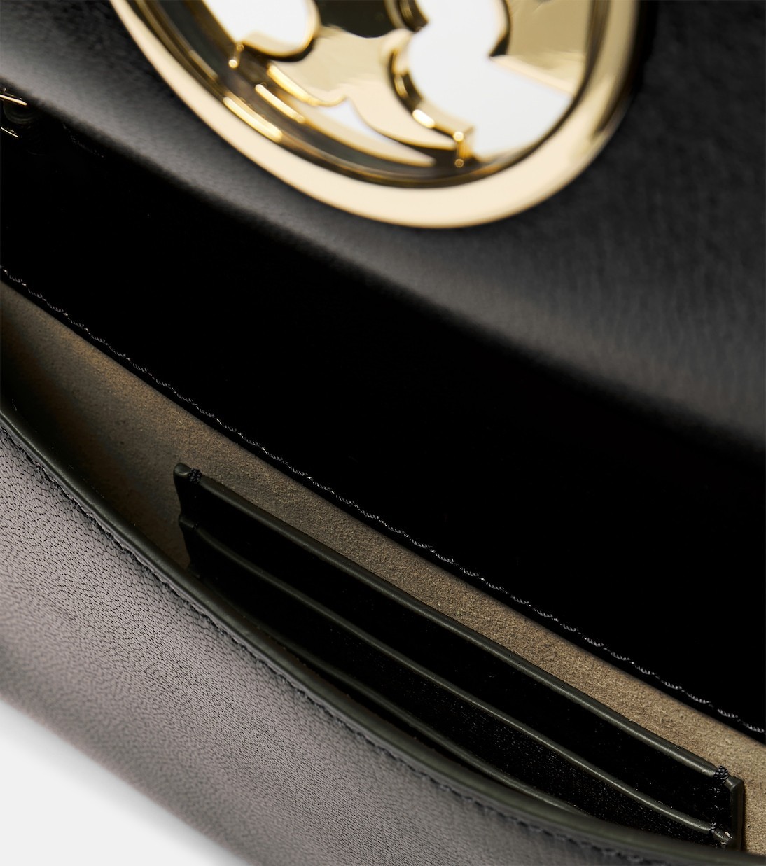 Tory Burch】ロゴ プレート チェーンリンク クラッチ バッグ