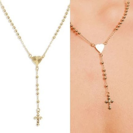【THE M JEWELERS】THE HEART ROSARYネックレス