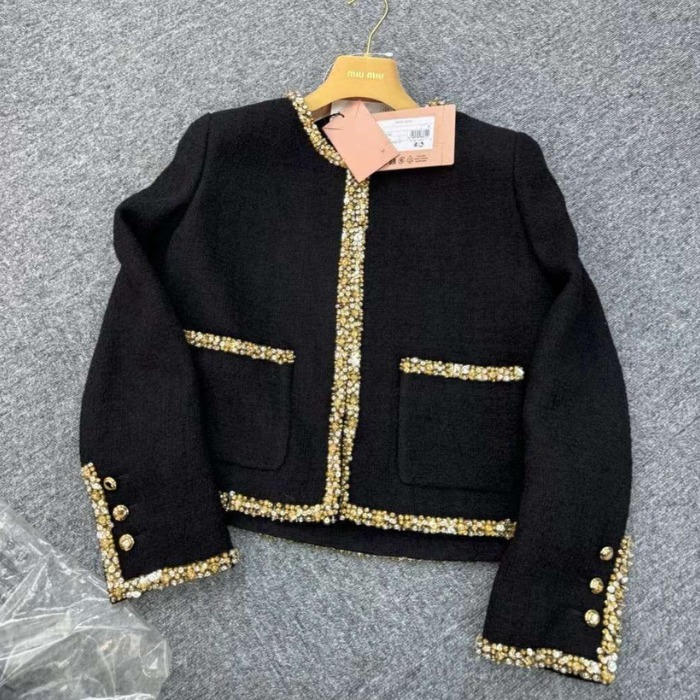 ★Miumiu★シングルブレスト ツイード ジャケット