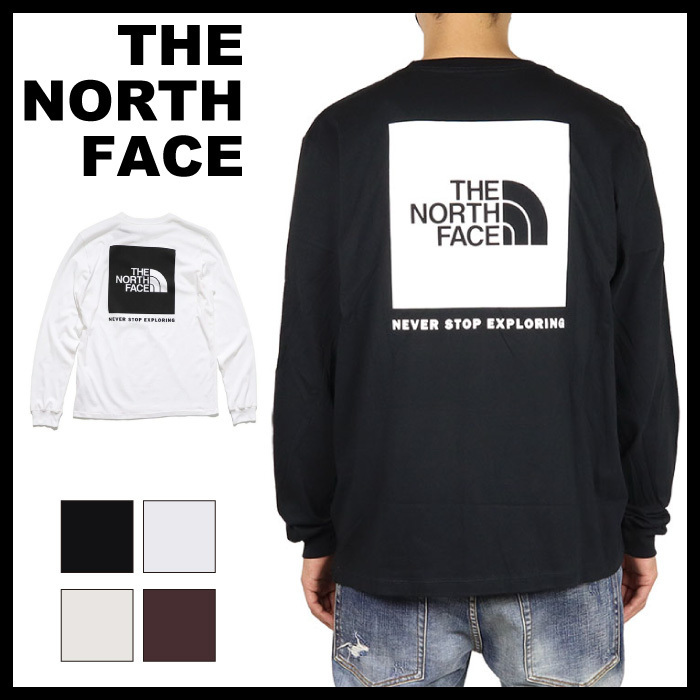 THE NORTH FACE ボックスロゴ 長袖リブTシャツ