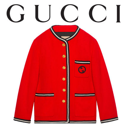 レッド（赤）系 GUCCI(グッチ) ジャケット(レディース) - 海外