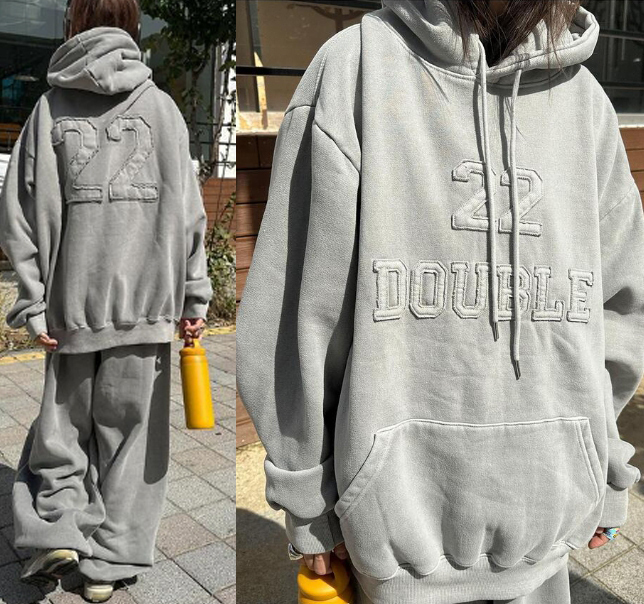 パーカー・フーディ IONSEOUL Pigment Over Hood-T JE089