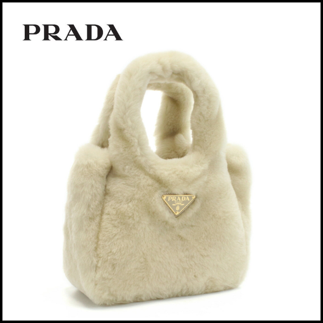 PRADA シアリング ミニ ハンドバッグ