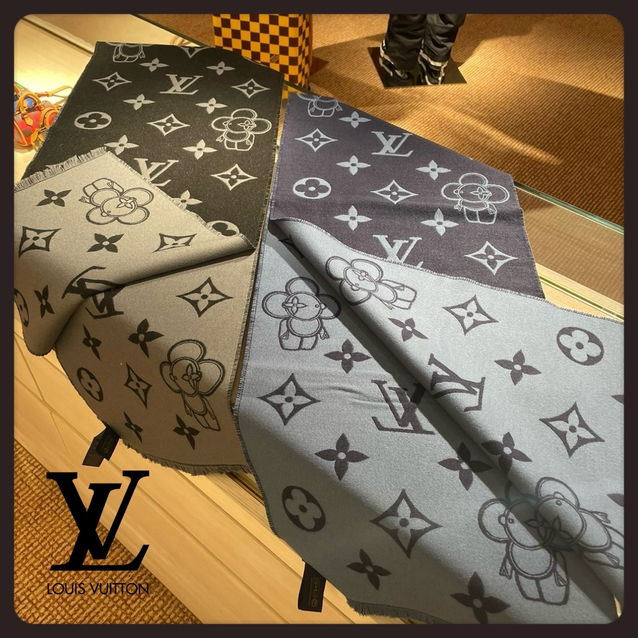 【Louis Vuitton】マフラー◇モノグラムヴィヴィエンヌ