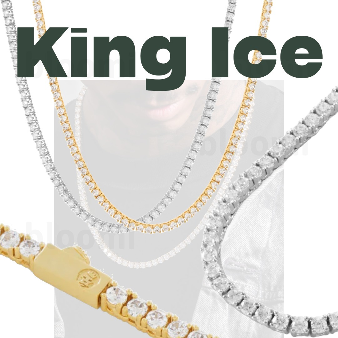 【King Ice】テニスチェーン ネックレス 3MM CZ