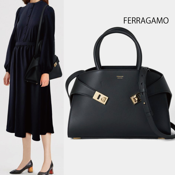 【FERRAGAMO】Hug スモール ハンドバッグ ショルダーバッグ