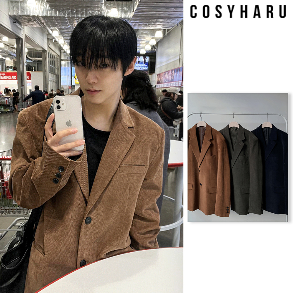 【COSYHARU】Corduroy Overfit Jacket