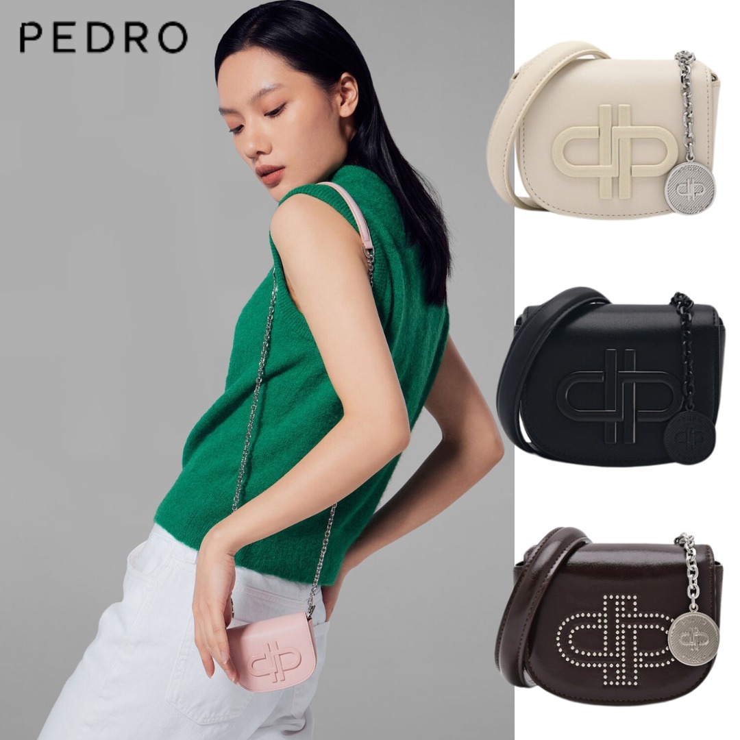 台湾 ペドロ PEDRO アイコン レザー マイクロ スリング ポーチ